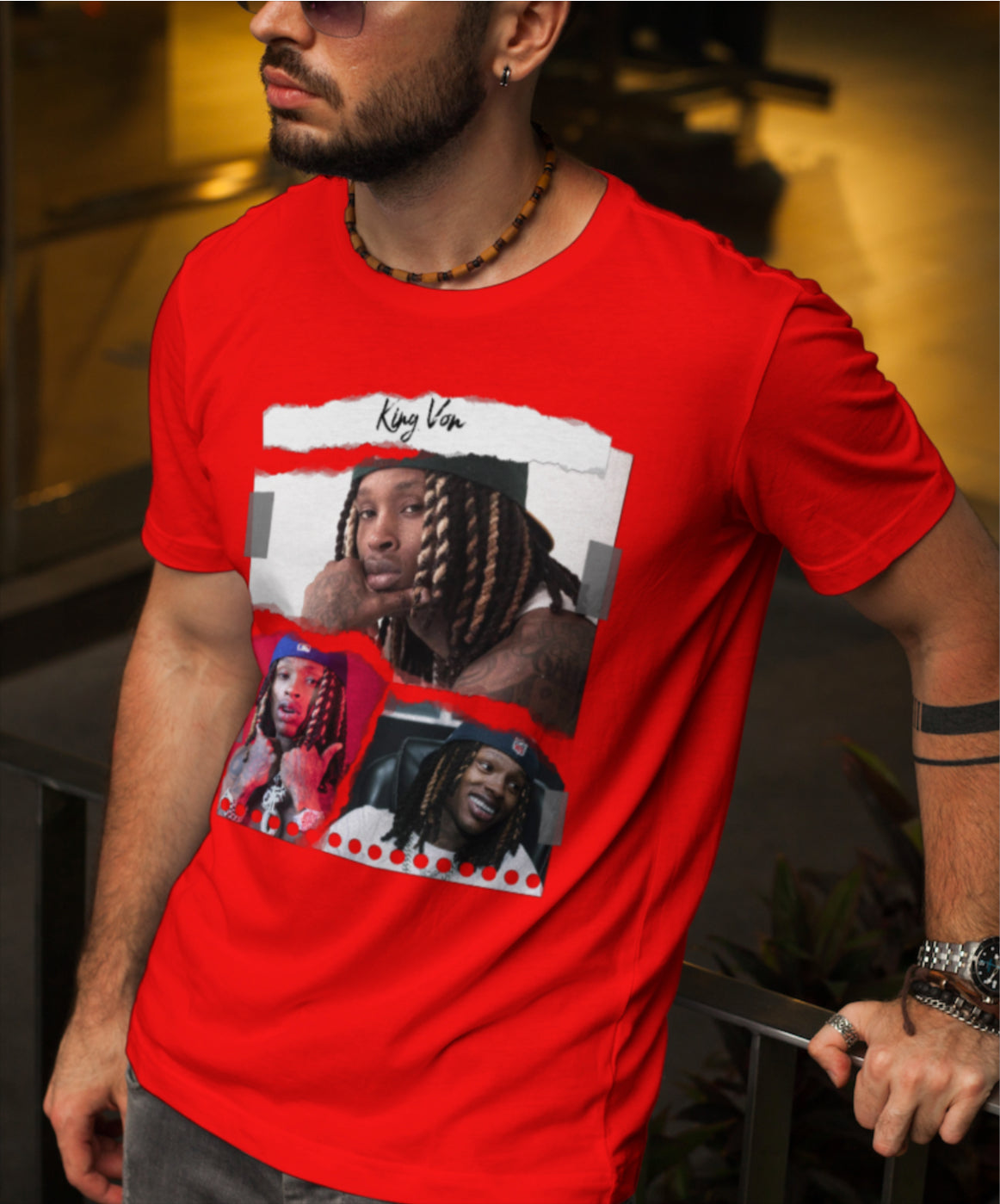 King Von Torn Paper Tee