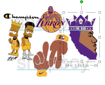 LeBron James Los Angeles Lakers SVG Graphic Design Files