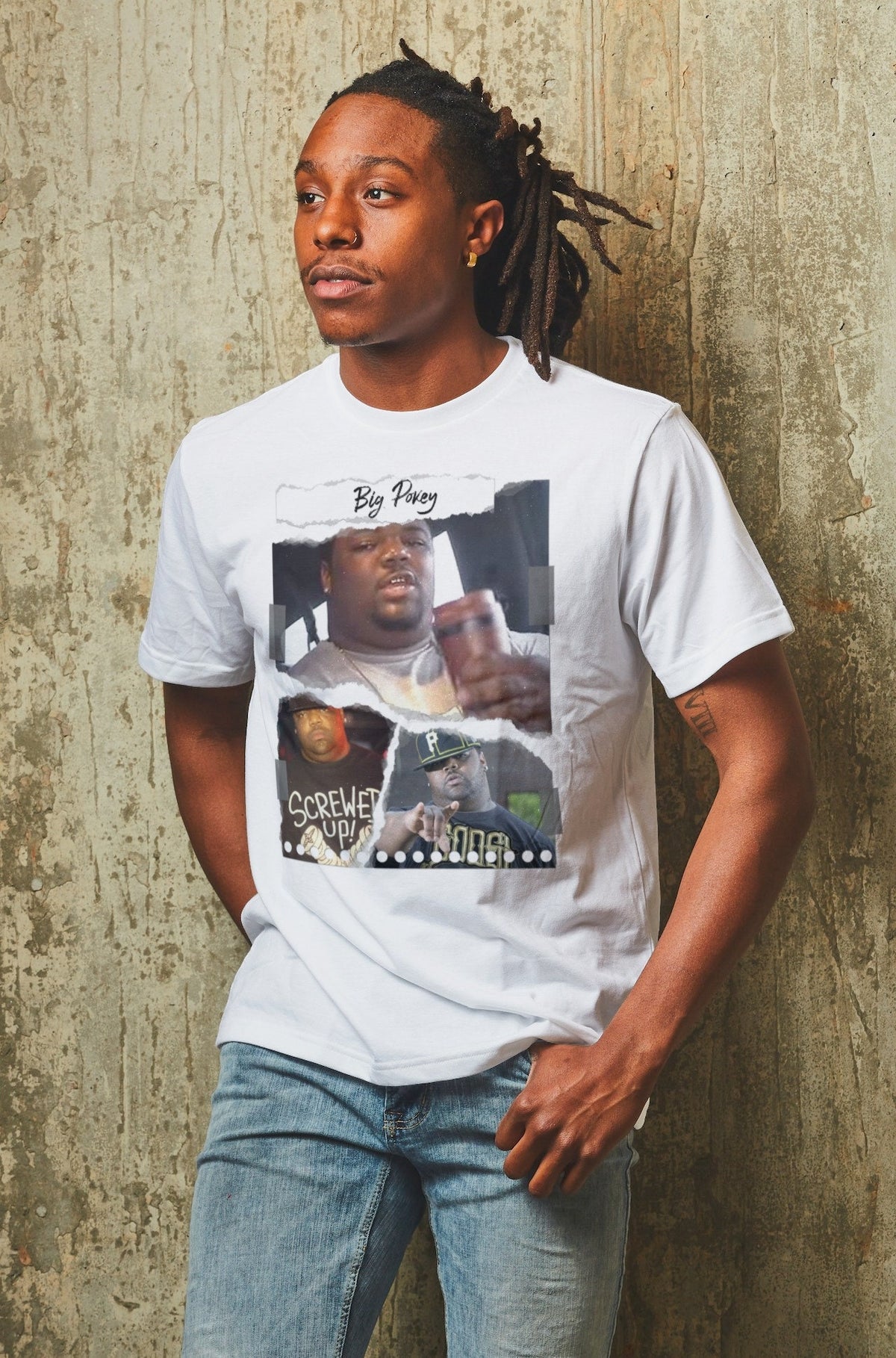Big Pokey Screwed Up Click Torn Paper Tee