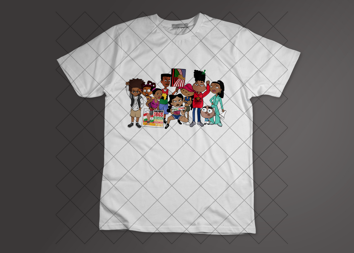 Cartoon Juneteenth Tee