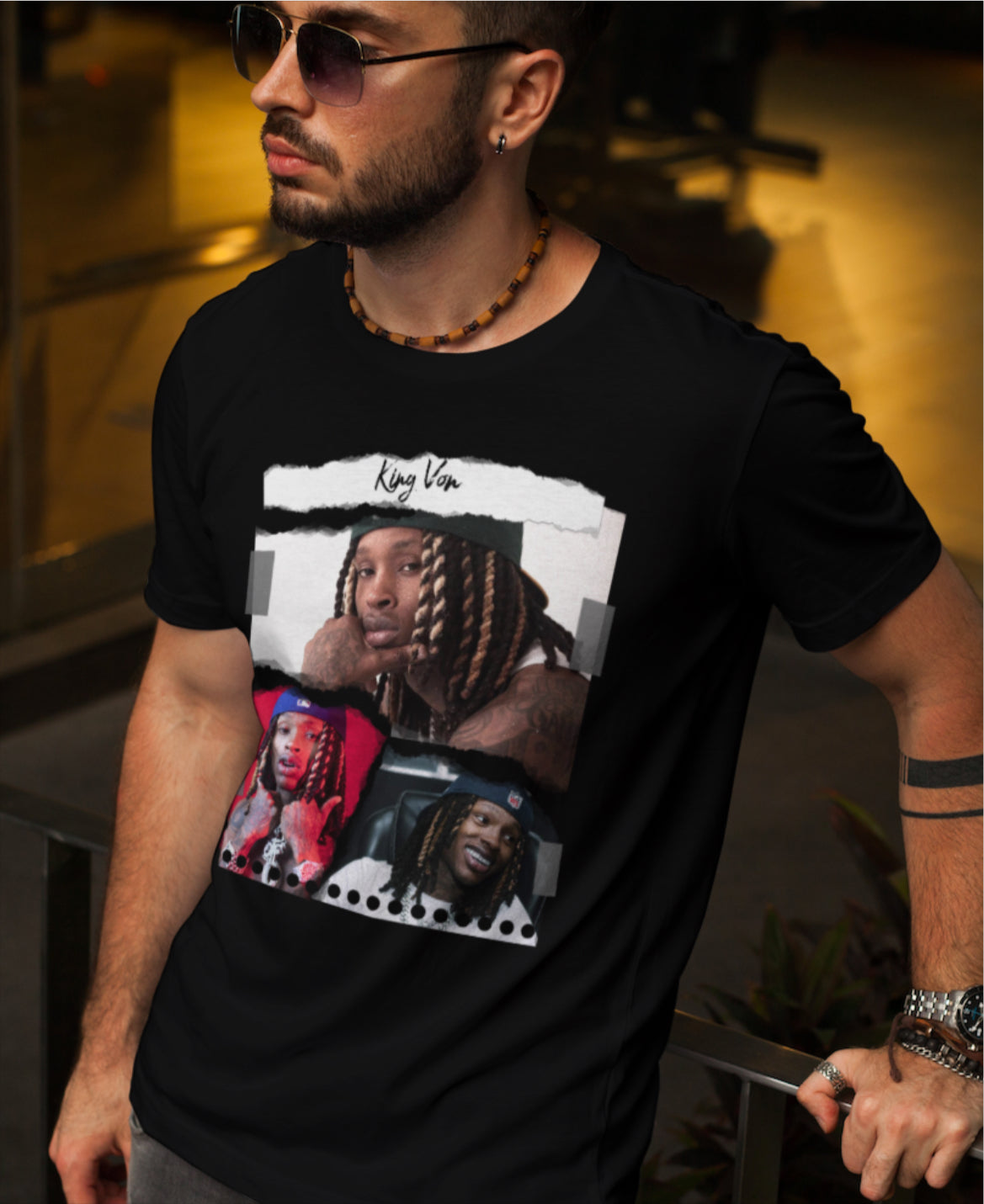 King Von Torn Paper Tee