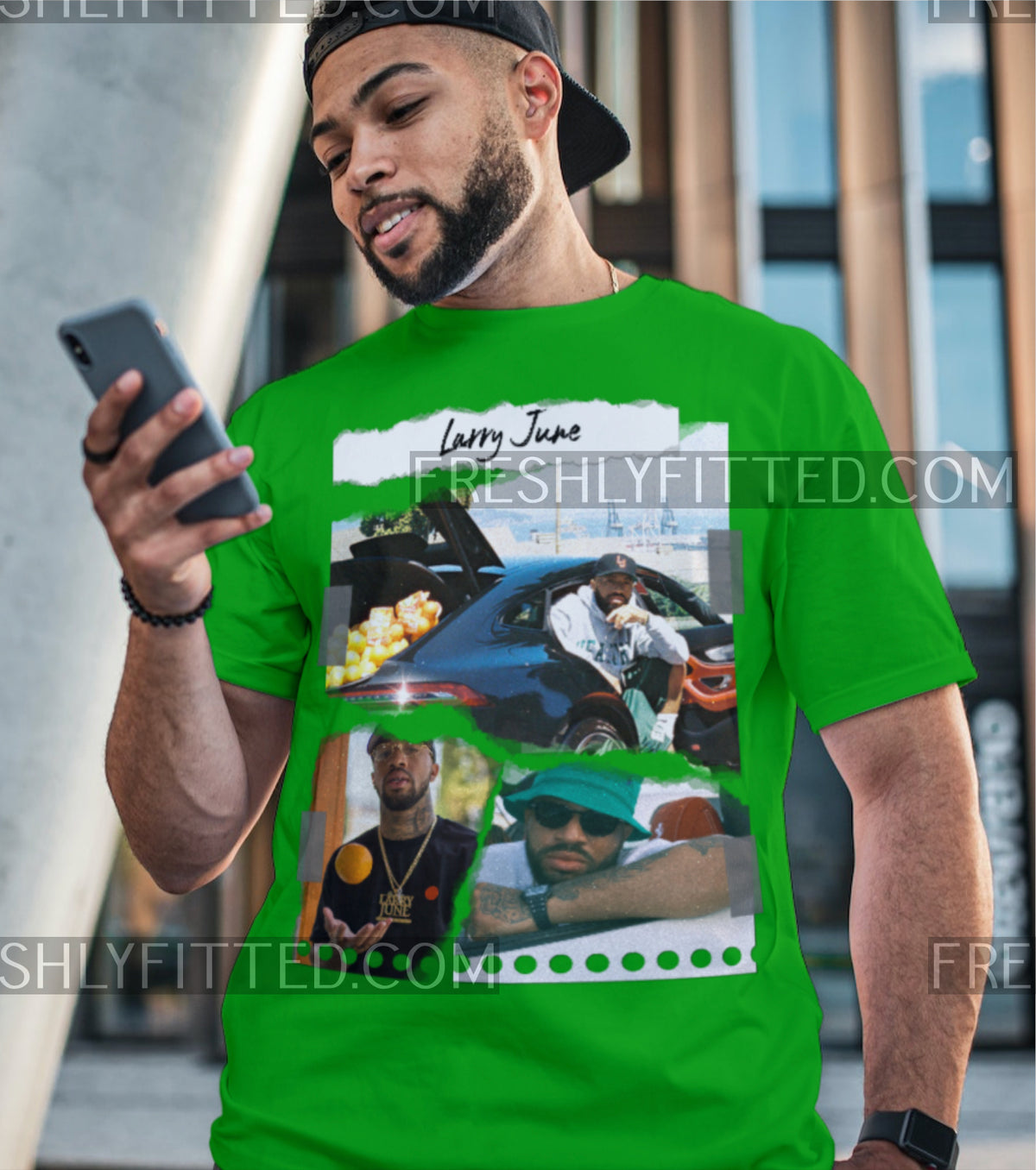 Larry June Torn Paper Tee