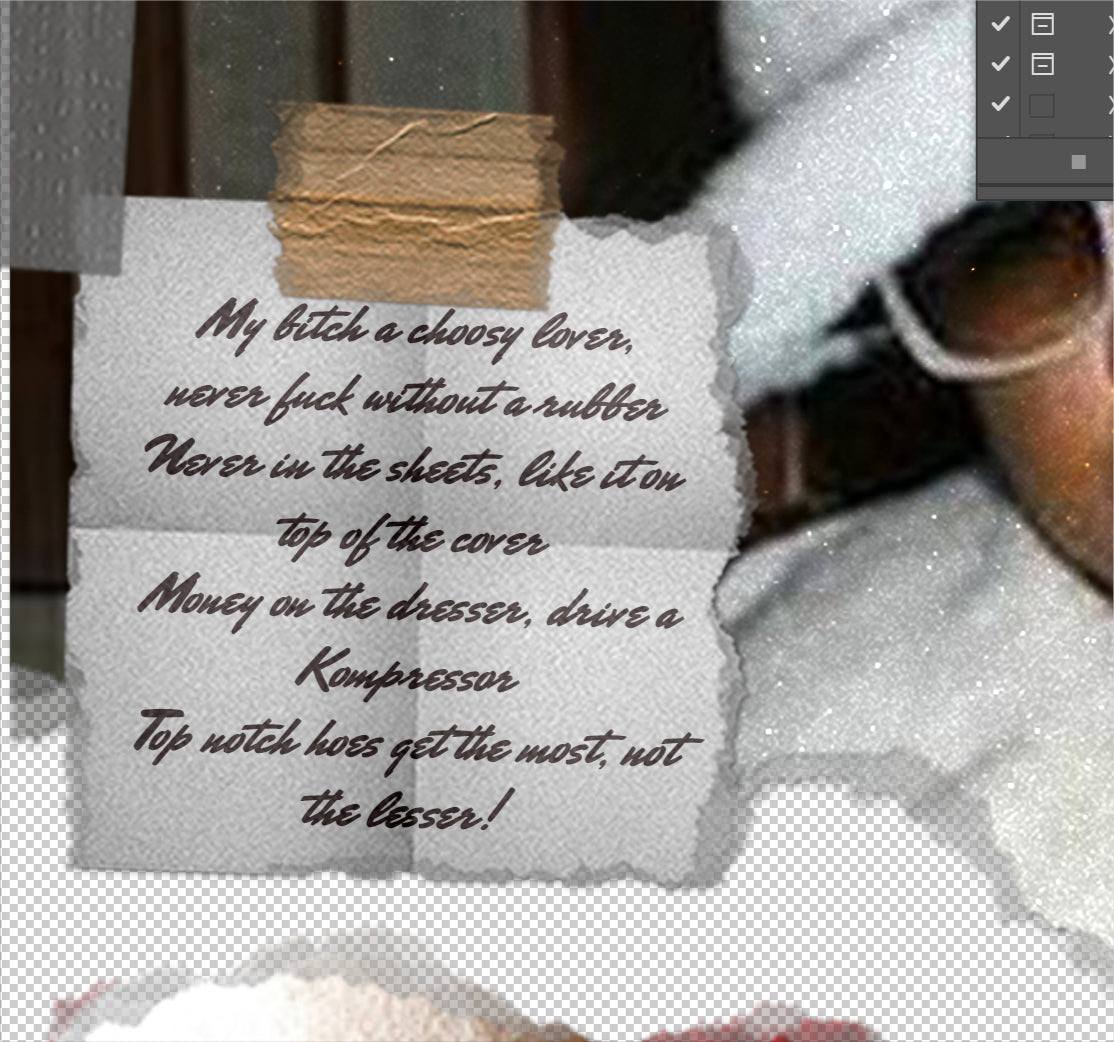 Pimp C Torn Paper Quote Tee