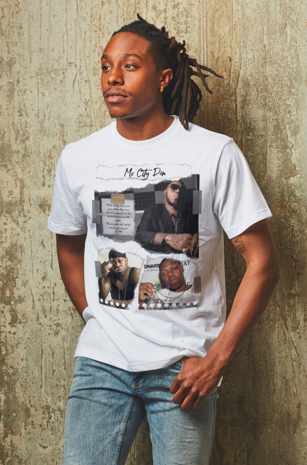 Z-Ro Torn Paper Quote Tee