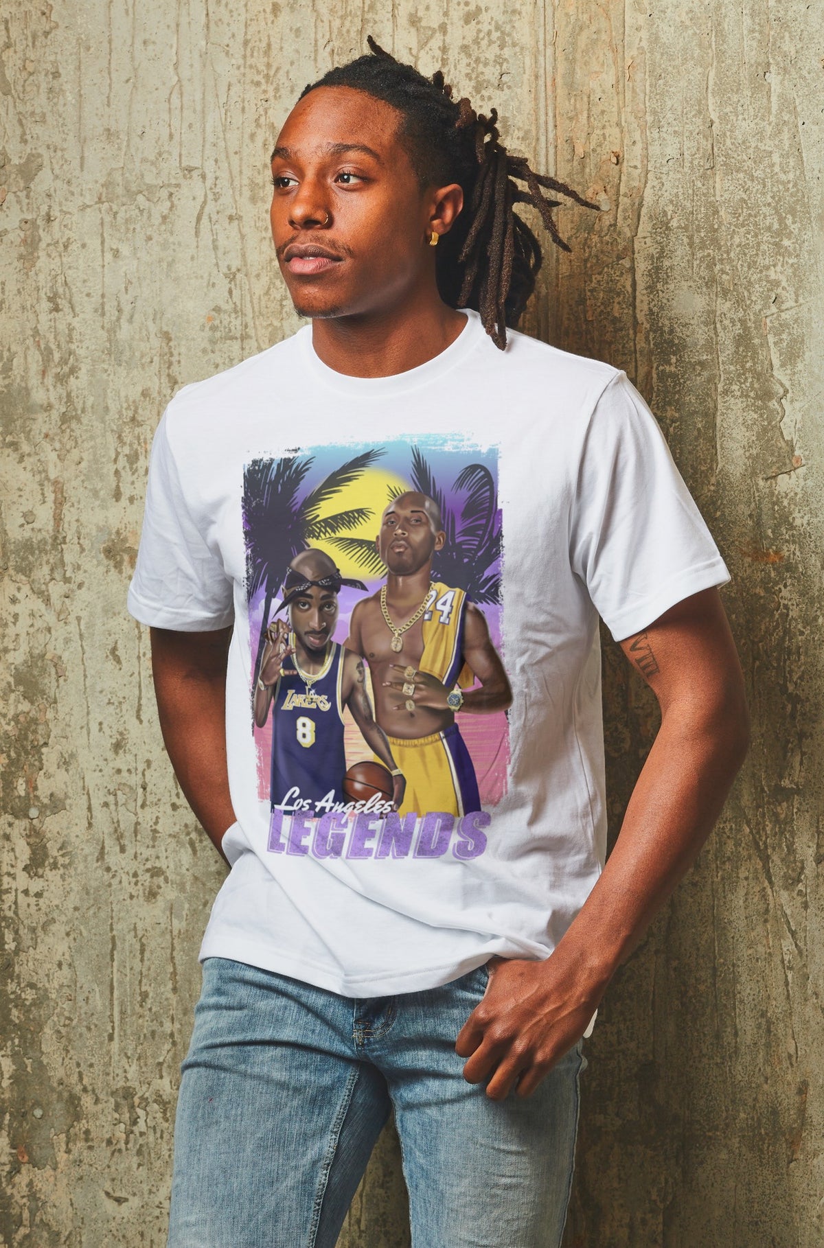 2Pac and Kobe LA Legends Tee