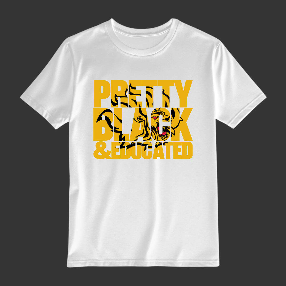 Pretty Black & Educated UAPB Golden Lions Tee