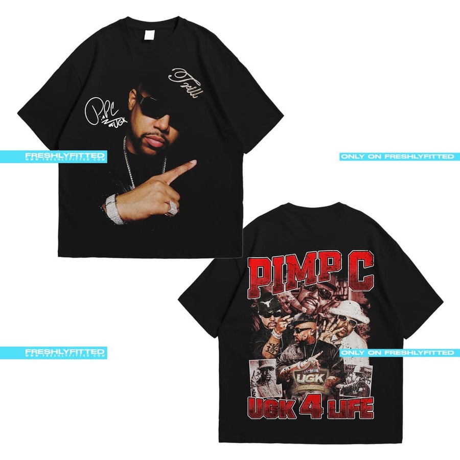 Pimp C Front & Back UGK 4 Life Tee
