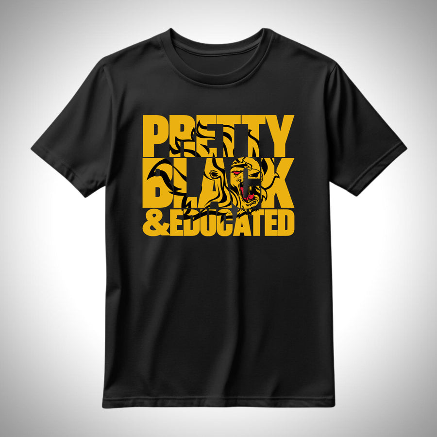 Pretty Black & Educated UAPB Golden Lions Tee