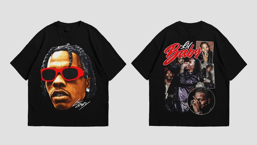 Lil baby Vintage Front & Back Tee