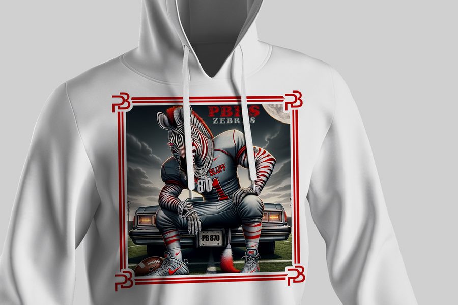 Pine Bluff Zebra Hoodie