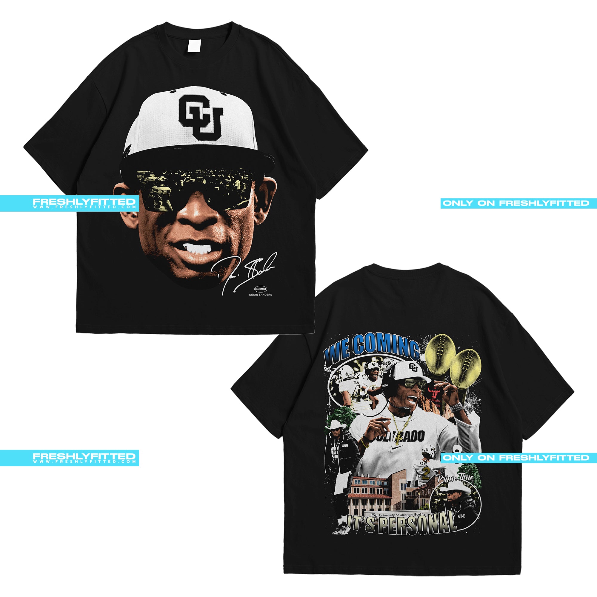 Deion Sanders We Coming Big Head Tee