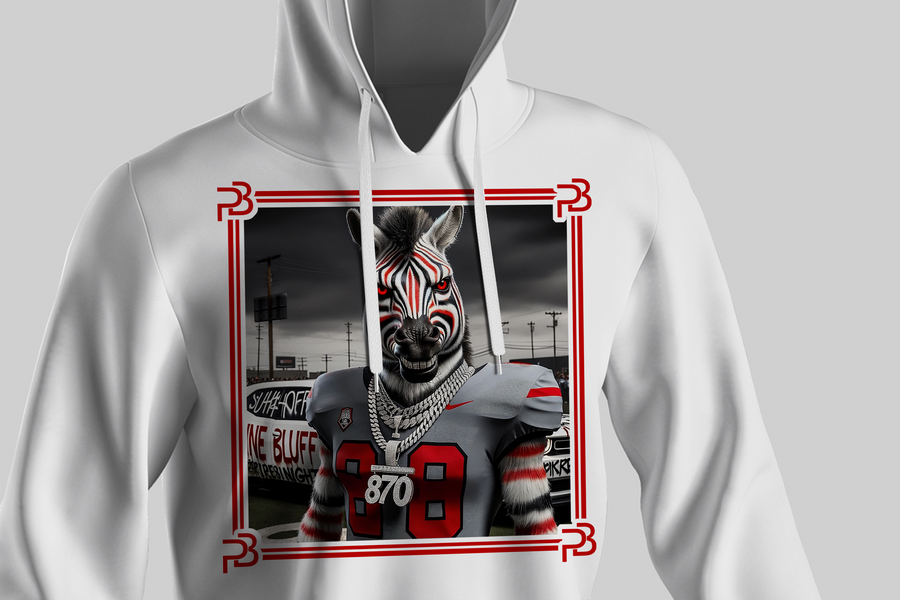 Pine Bluff Zebra 870 Hoodie