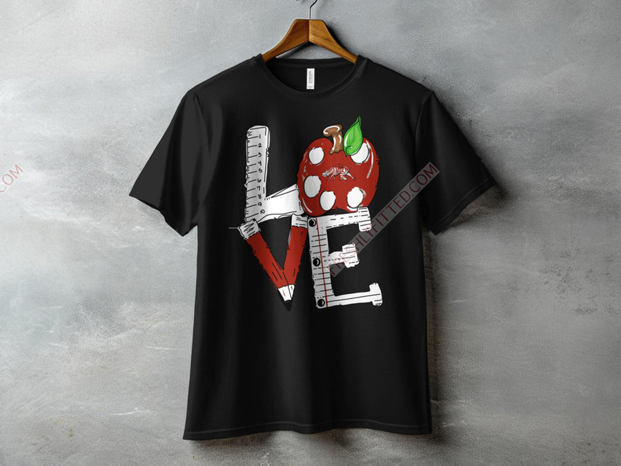 PBHS Teachers Red & White Love Tee