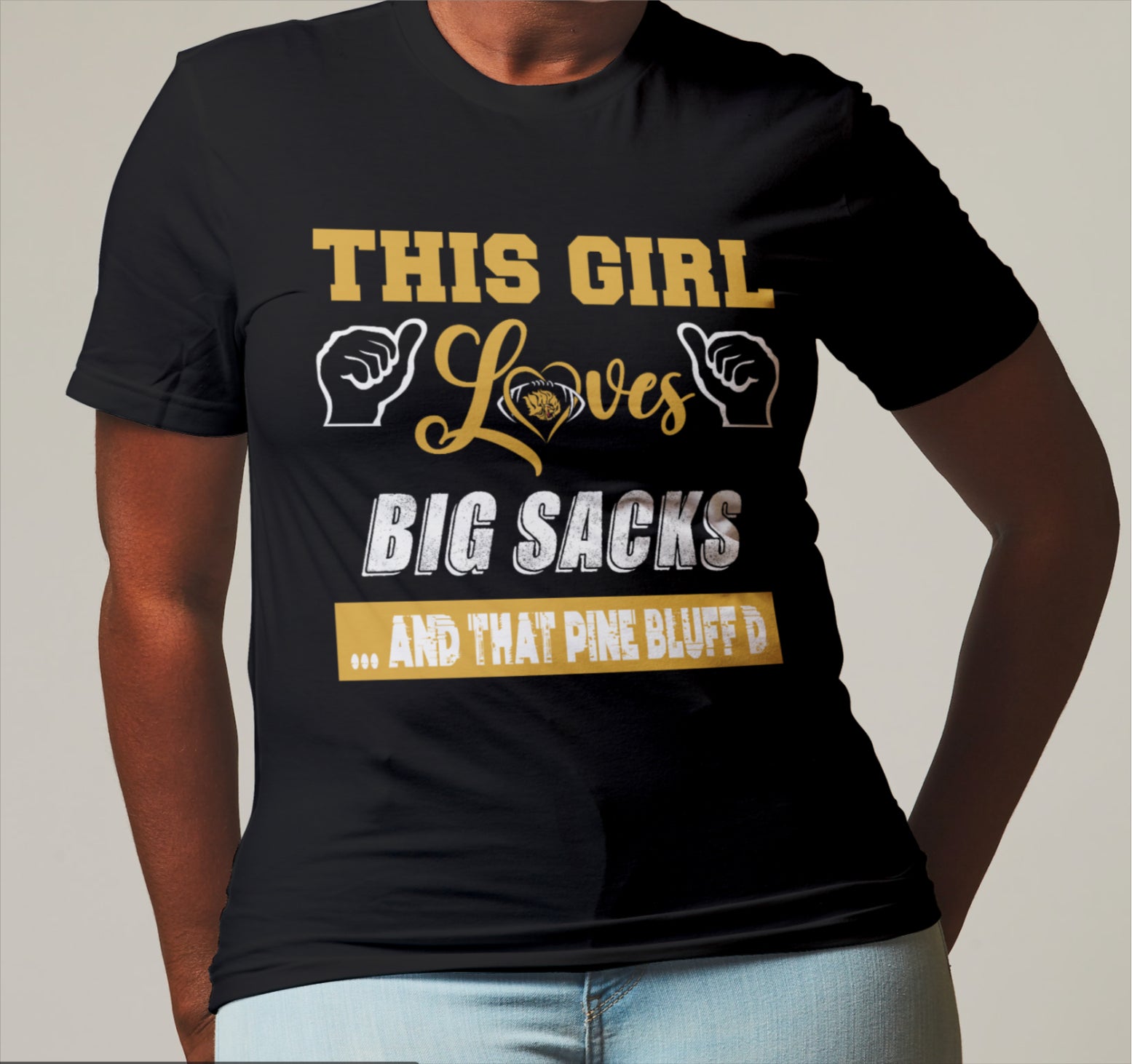 UAPB This girl Loves Big Sacks Tee