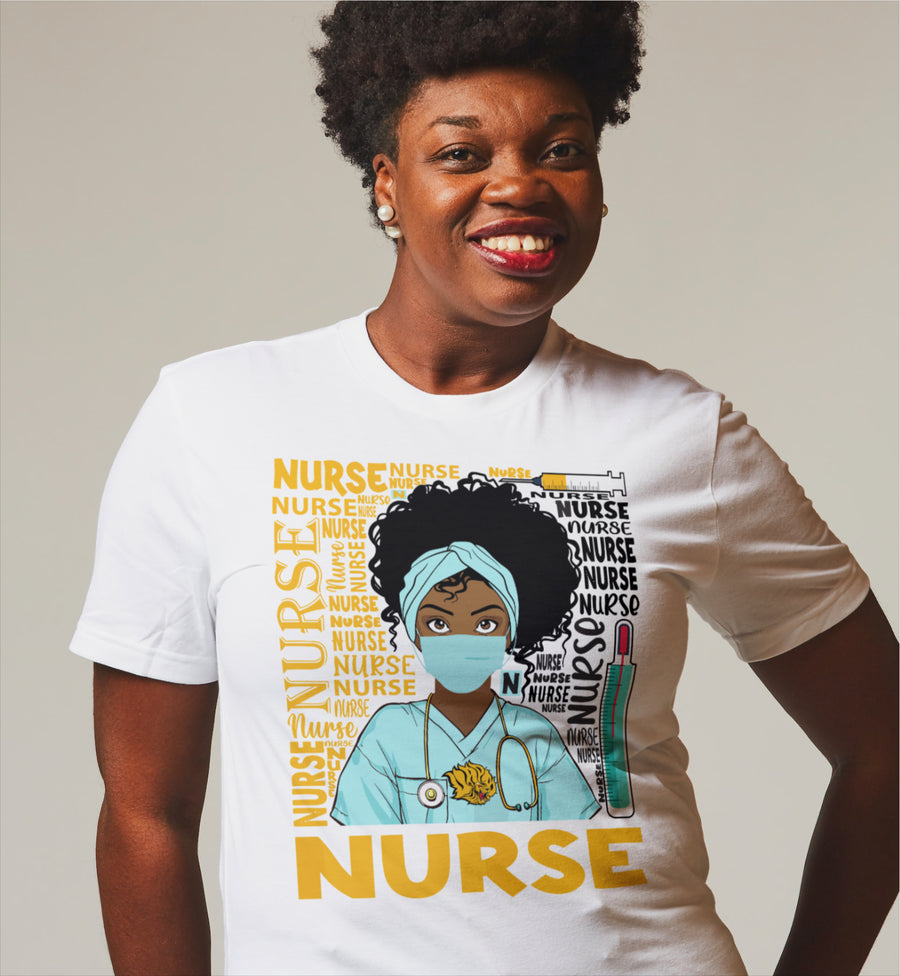 UAPB Nurse Tee. White or Gold Available