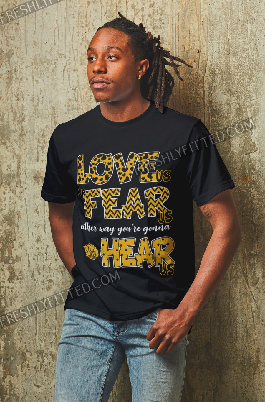 UAPB Love Us Fear Us Heart Tee