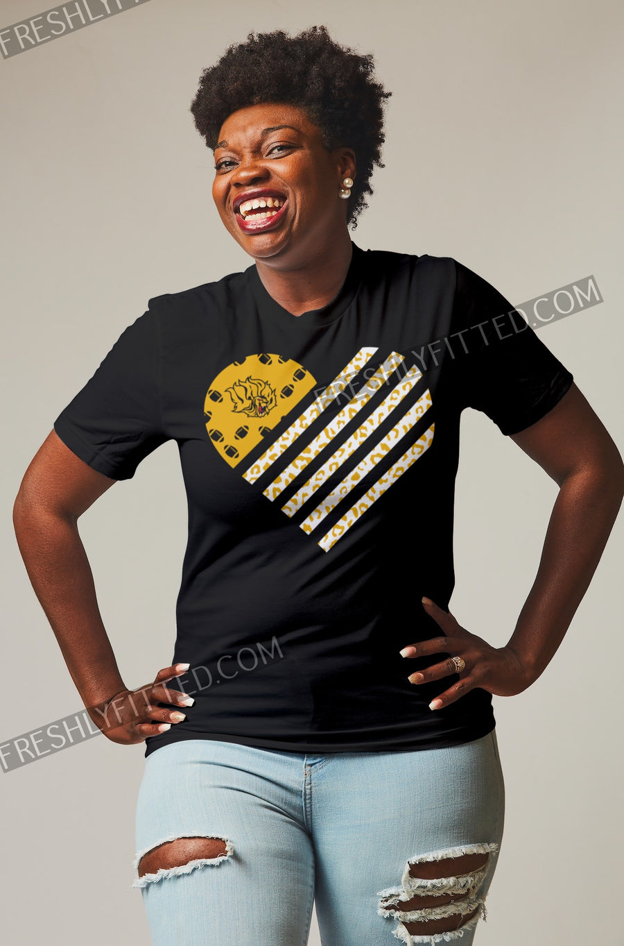 UAPB Golden Lions Heart Tee