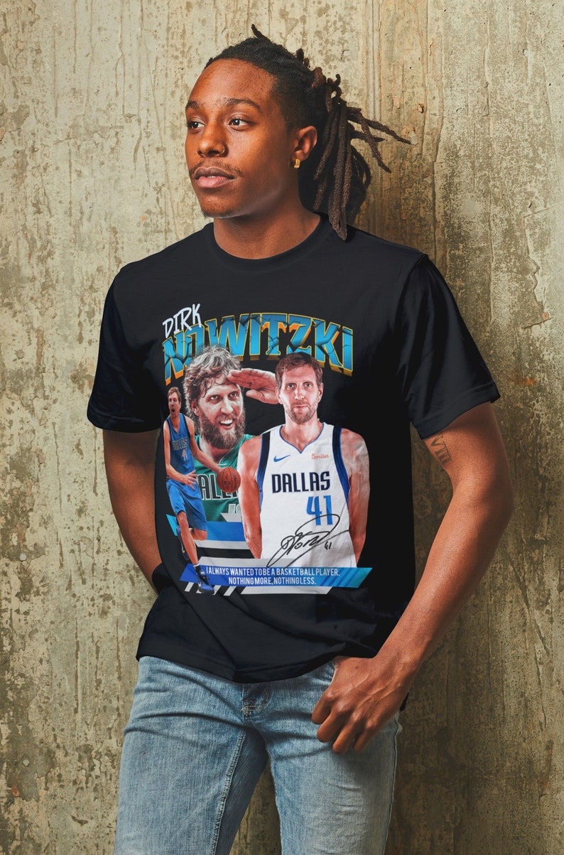 Dirk Nowitzki 90s Retro Vintage Tee
