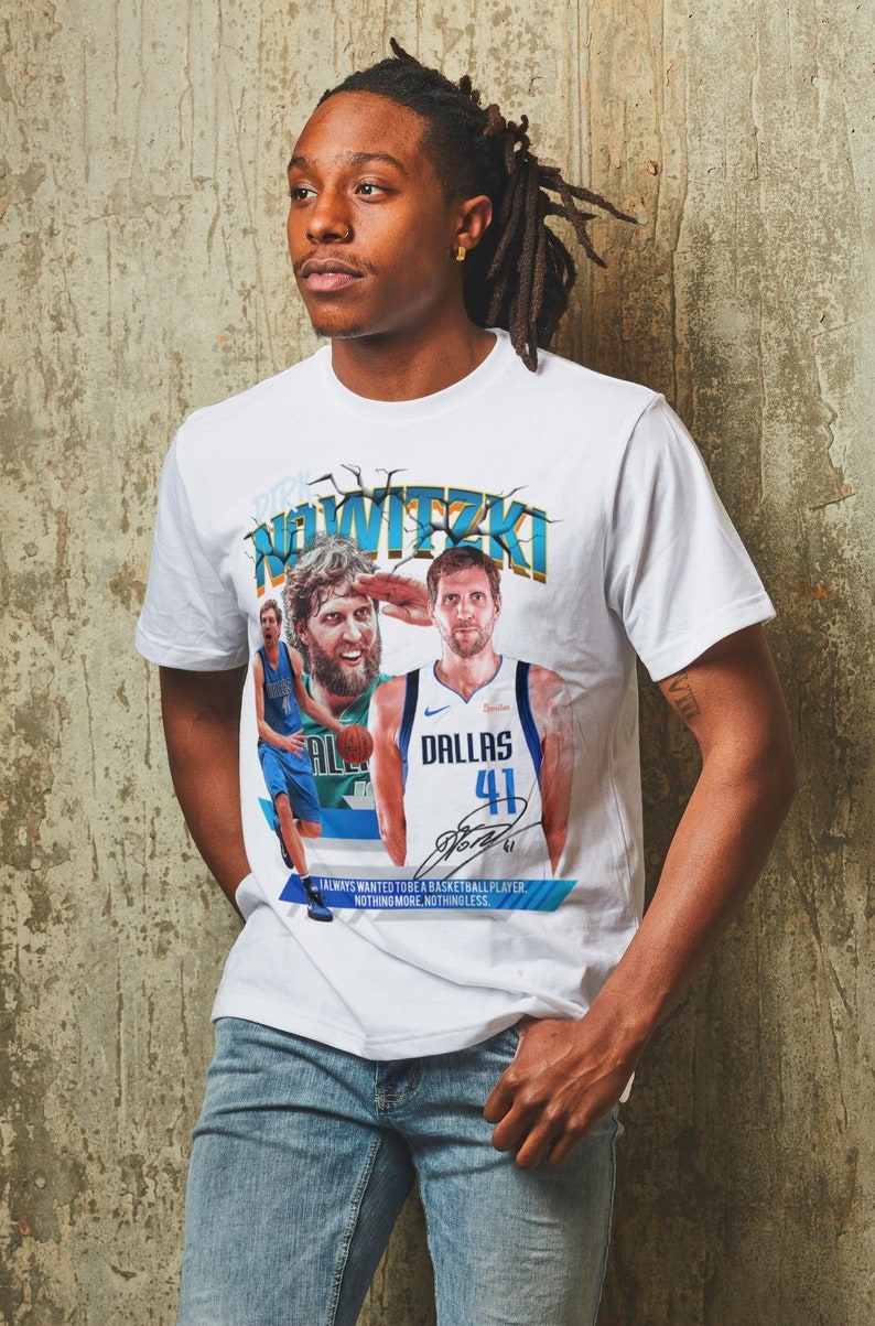 Dirk Nowitzki 90s Retro Vintage Tee