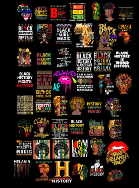 Black History PNG | 120 Black History PNG Bundle | SHOPBOY GRAPHICS