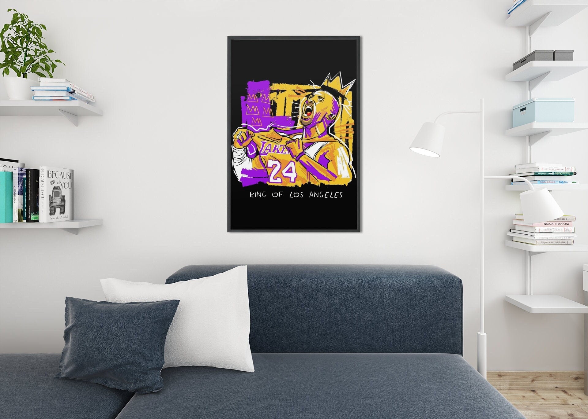 Kobe Bryant poster, Lakers poster, Los Angeles Lakers, LA Lakers wall decor, king james poster, Kobe Canvas, kobe poster, Jordan Poster, nba