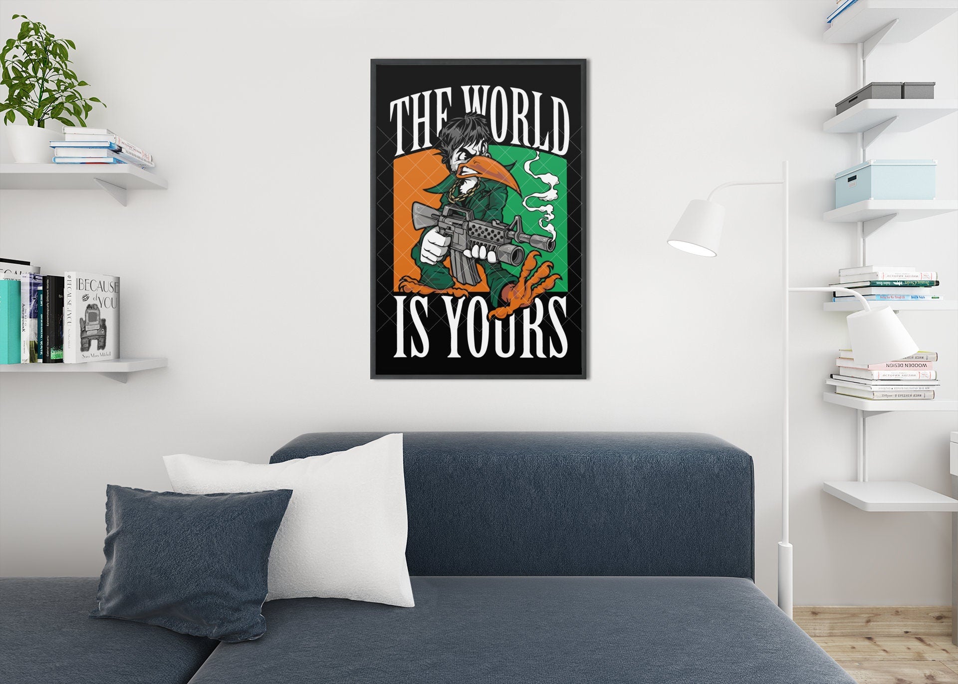 Miami hurricanes poster, Scarface poster, Miami poster, University of Miami Football