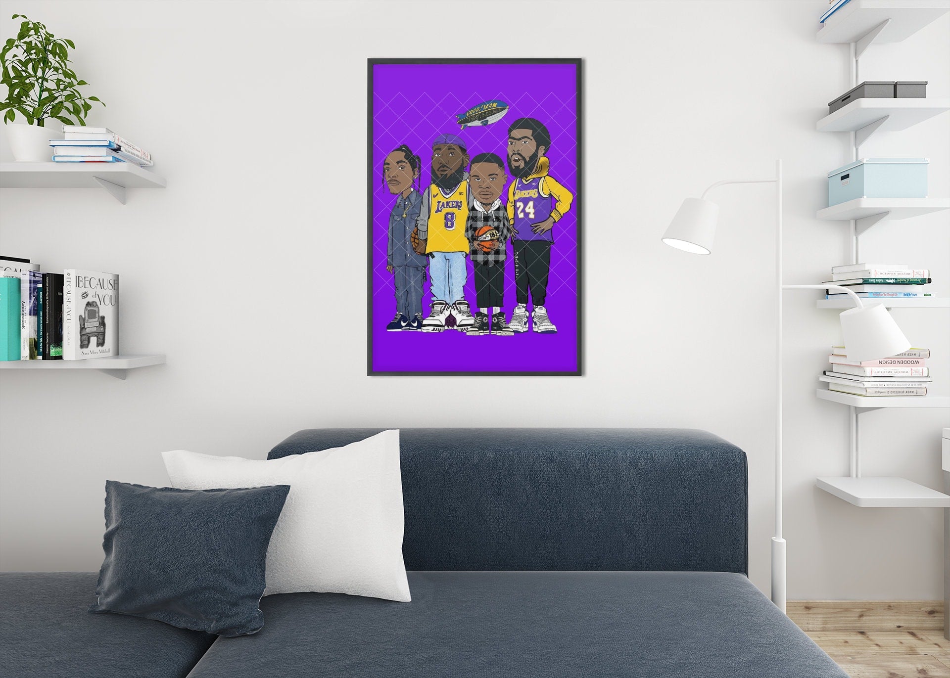 Lebron James poster, Lakers poster , Los Angeles Lakers, LA Lakers wall decor, king james poster, Snoop Doog poster, LA lakers poster,