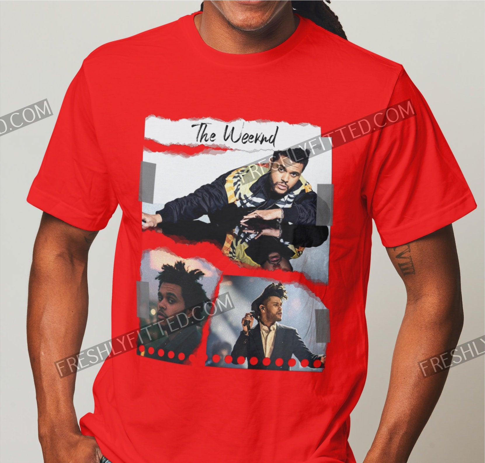 The Weeknd unisex tour shirt, The Weeknd Torn Paper shirt