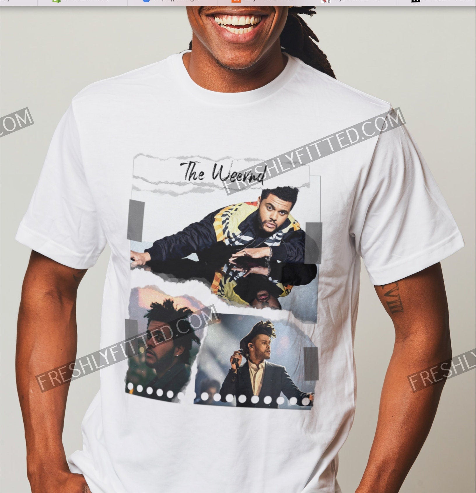 The Weeknd unisex tour shirt, The Weeknd Torn Paper shirt