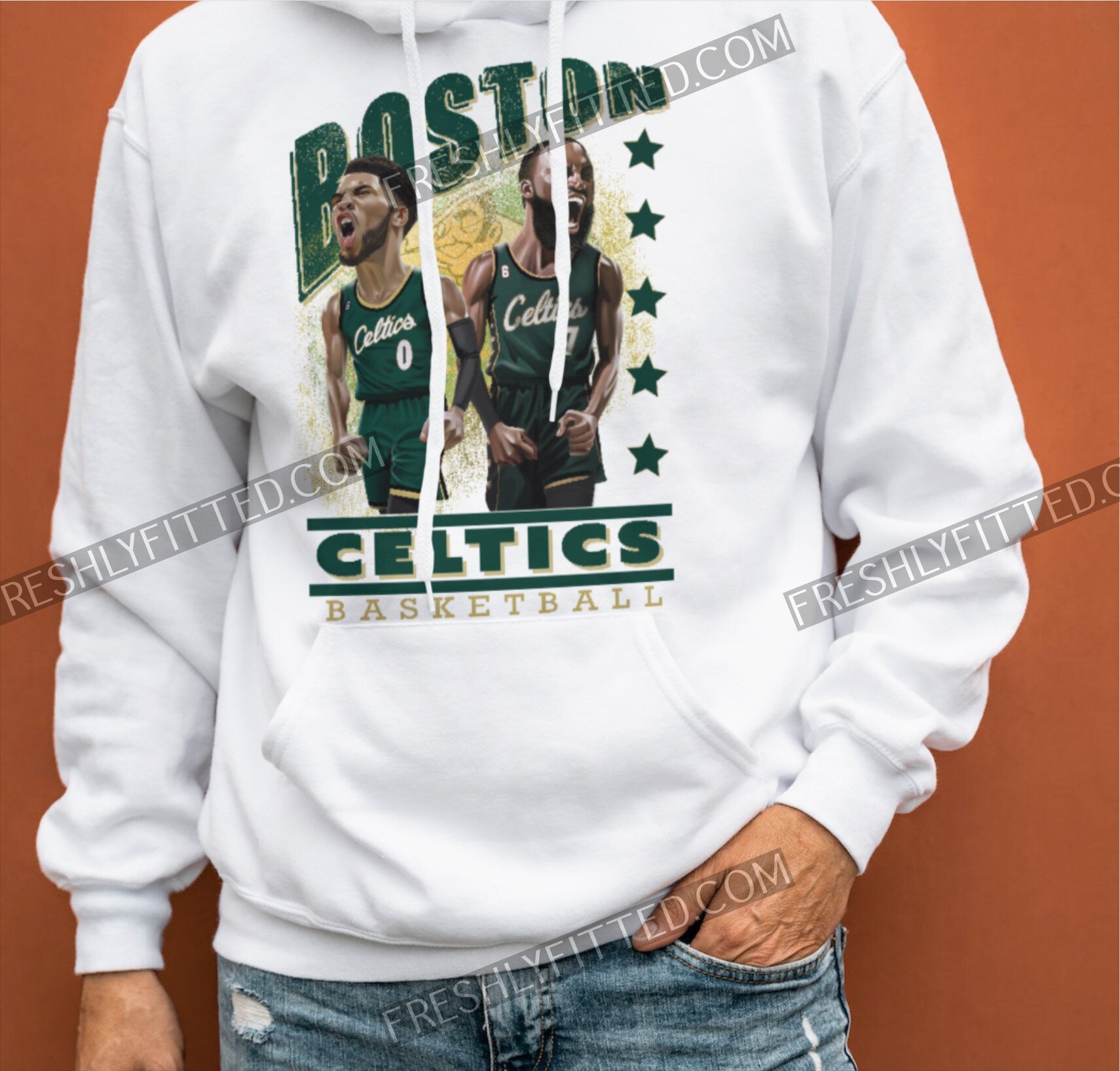 Jayson Tatum and Jaylen Brown Boston Celtics Unisex hoodie