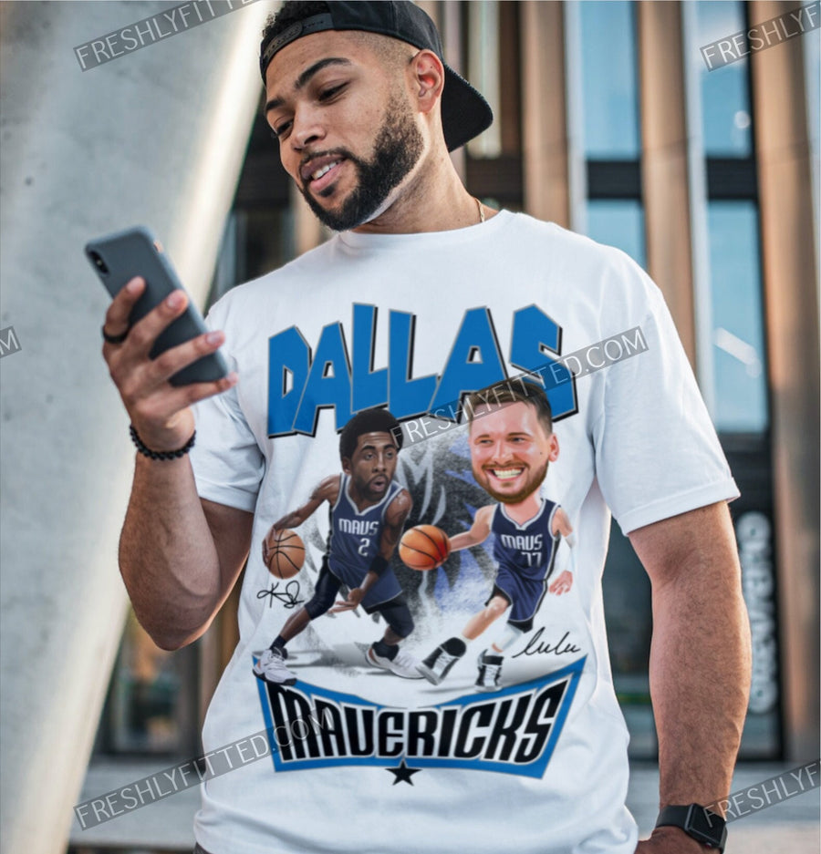 Kyrie Irving and Luka Doncic Dallas Mavs Tee