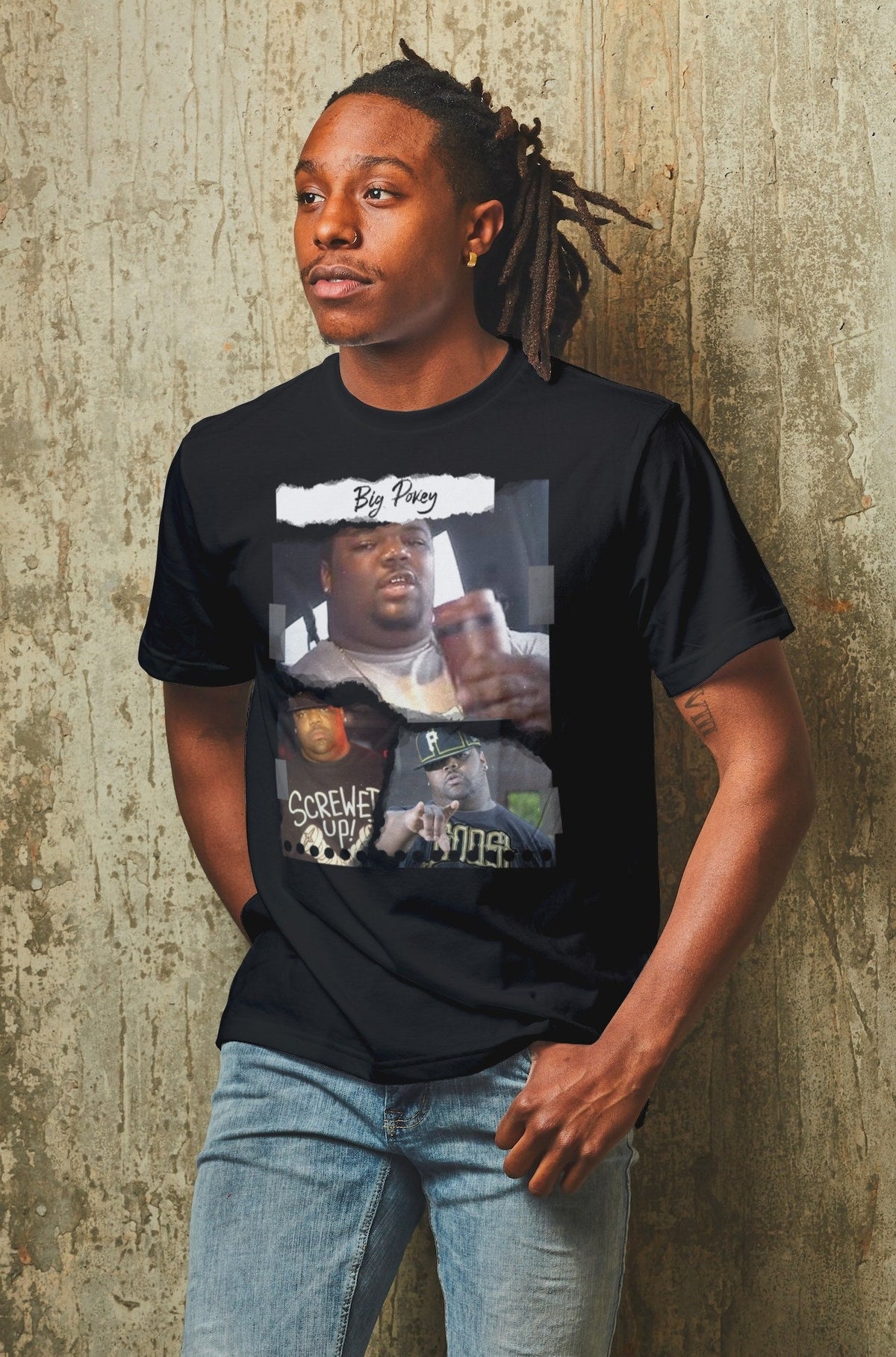 Big Pokey Screwed Up Click Torn Paper Tee