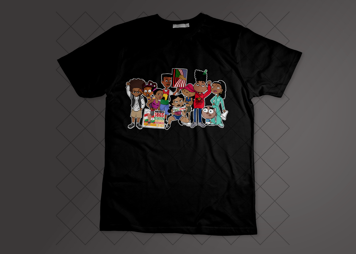 Cartoon Juneteenth Tee