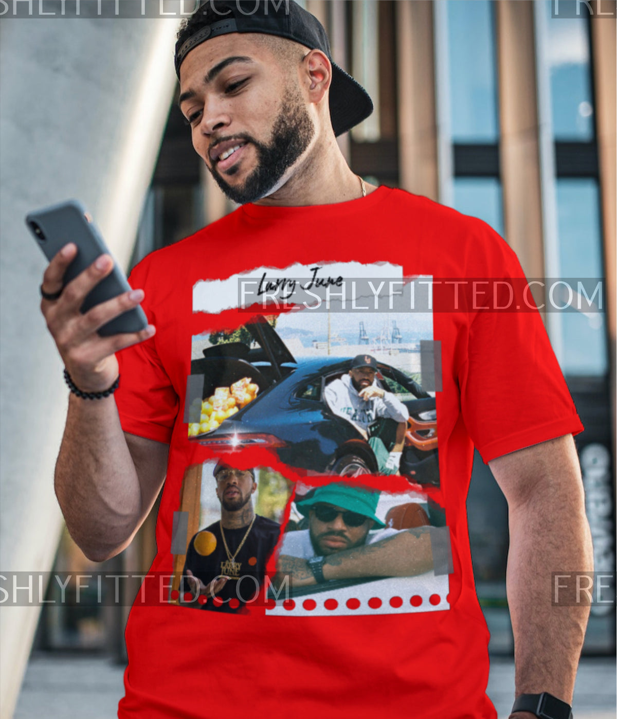 Larry June Torn Paper Tee