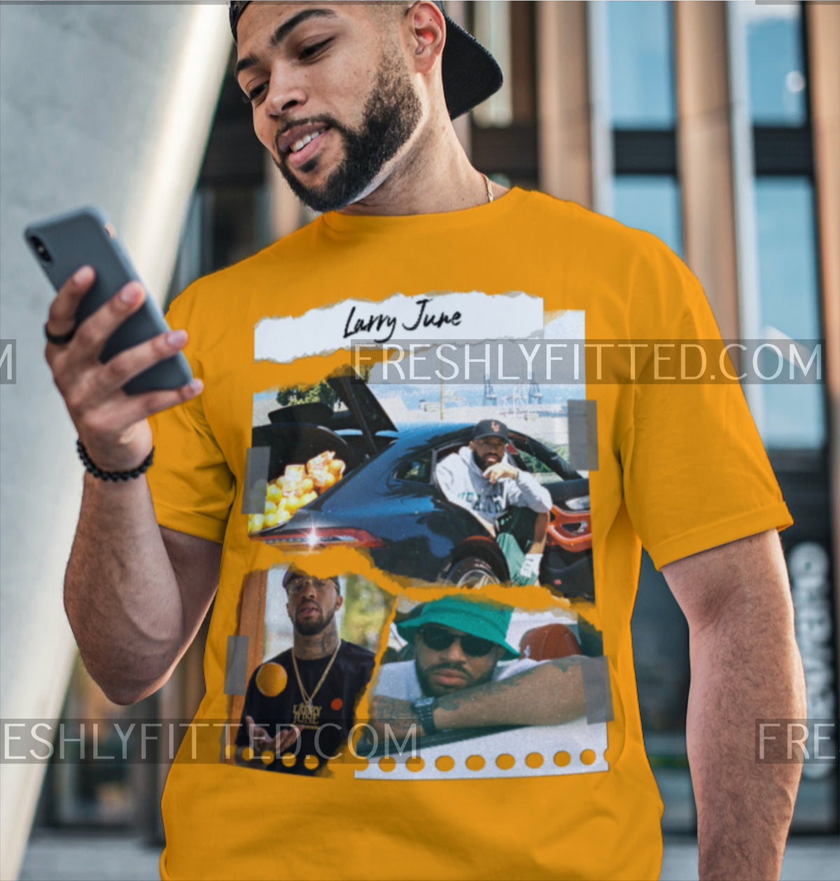 Larry June Torn Paper Tee