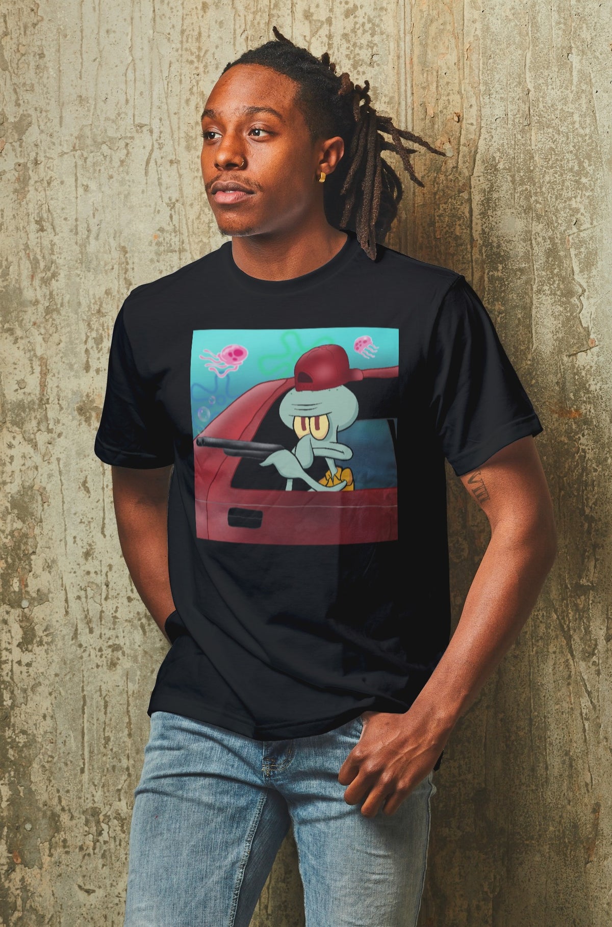 Squidward Boyz N The Hood Tee