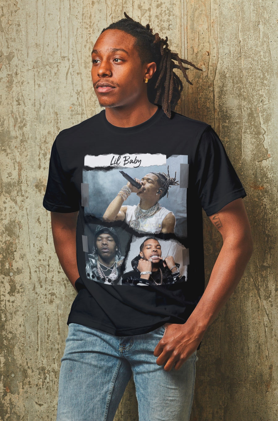 Lil Baby Torn Paper Tee