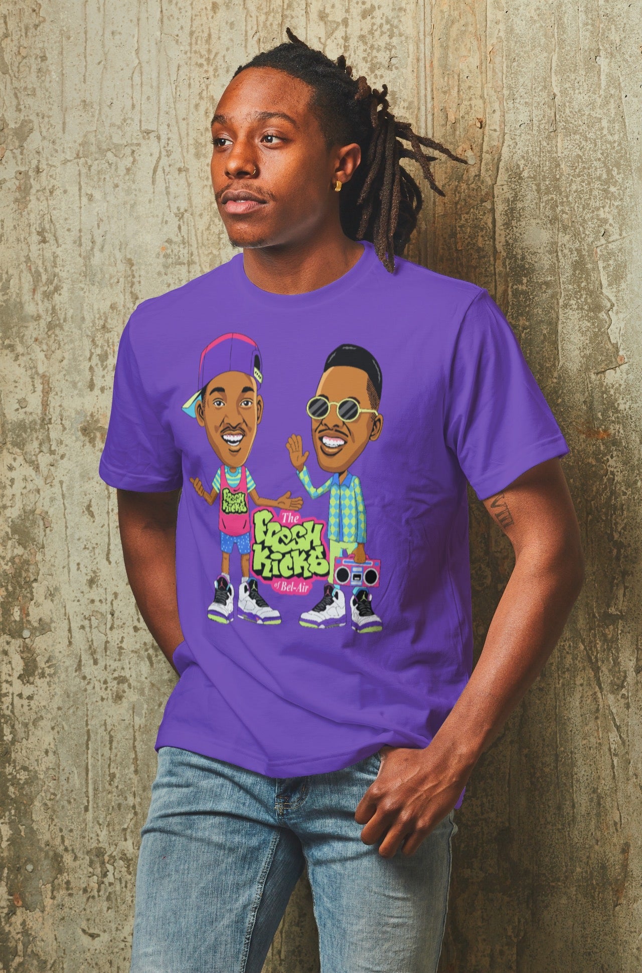 Fresh Prince of Bel-Air Matching Jordan 5 T-Shirt 2