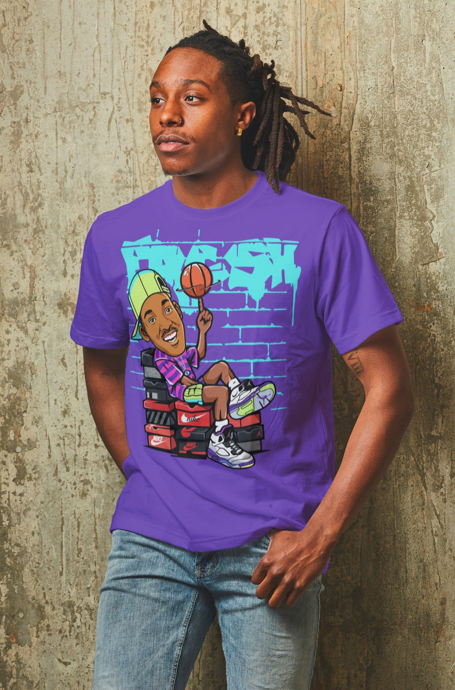 Fresh Prince of Bel-Air Matching Jordan 5 Tee