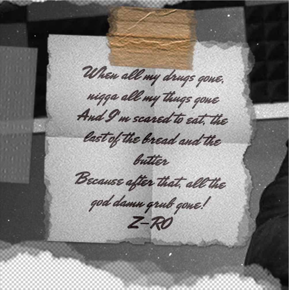 Z-Ro Torn Paper Quote Tee