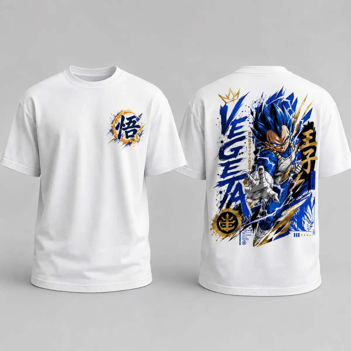 Vegeta Prince Front + Back Tee